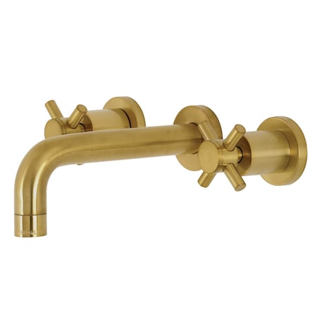 KS8127DX Concord 2-Handle Wall Mount Bathroom Faucet, Brushed Brass
